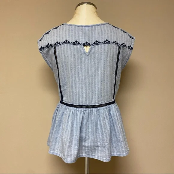 Nordstrom Caslon Cross-Stitch Blouse - Picture 4 of 6